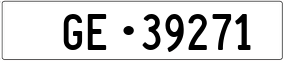 Truck License Plate